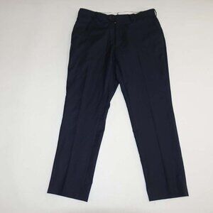 Proper Cloth Men's Dress Pants 34 x 29 Navy Blue Super 110s Wool Slacks Lined